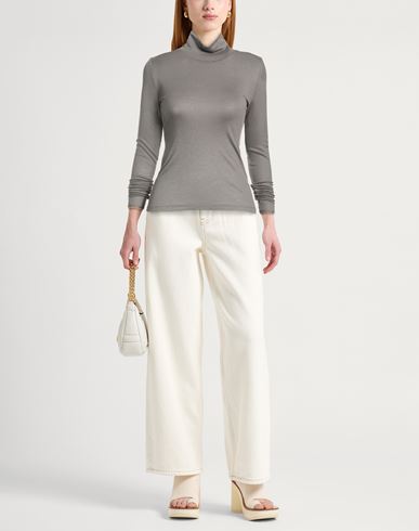 Woman Top Grey Size 6 Viscose, Elastane