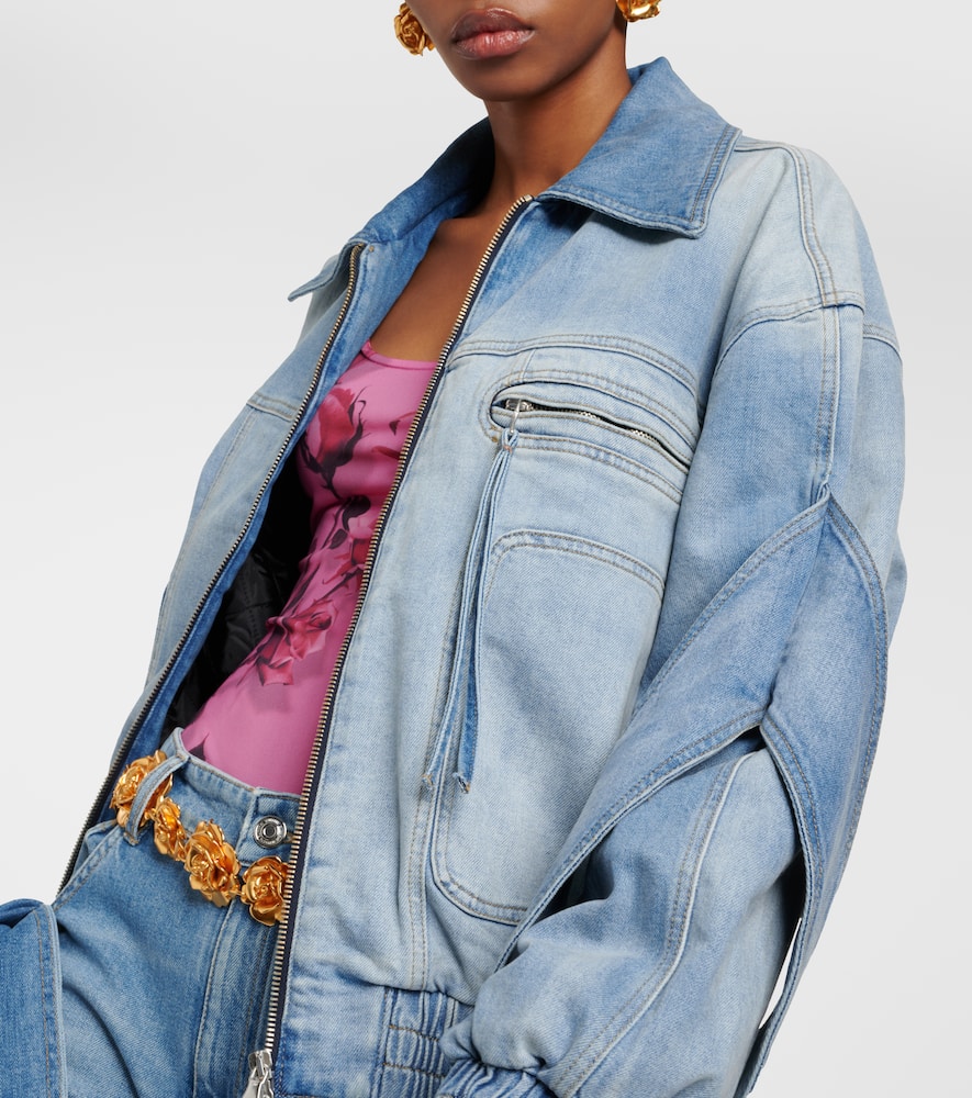 Denim bomber jacket