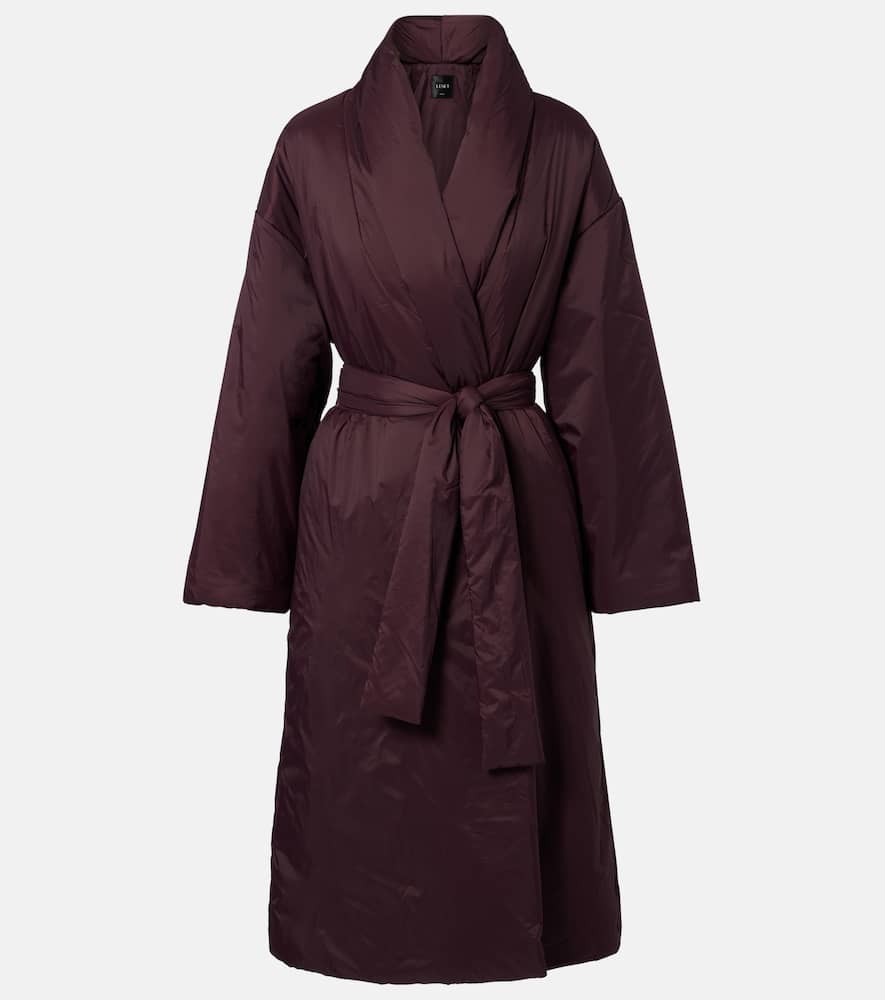 Bo belted taffeta puffer coat