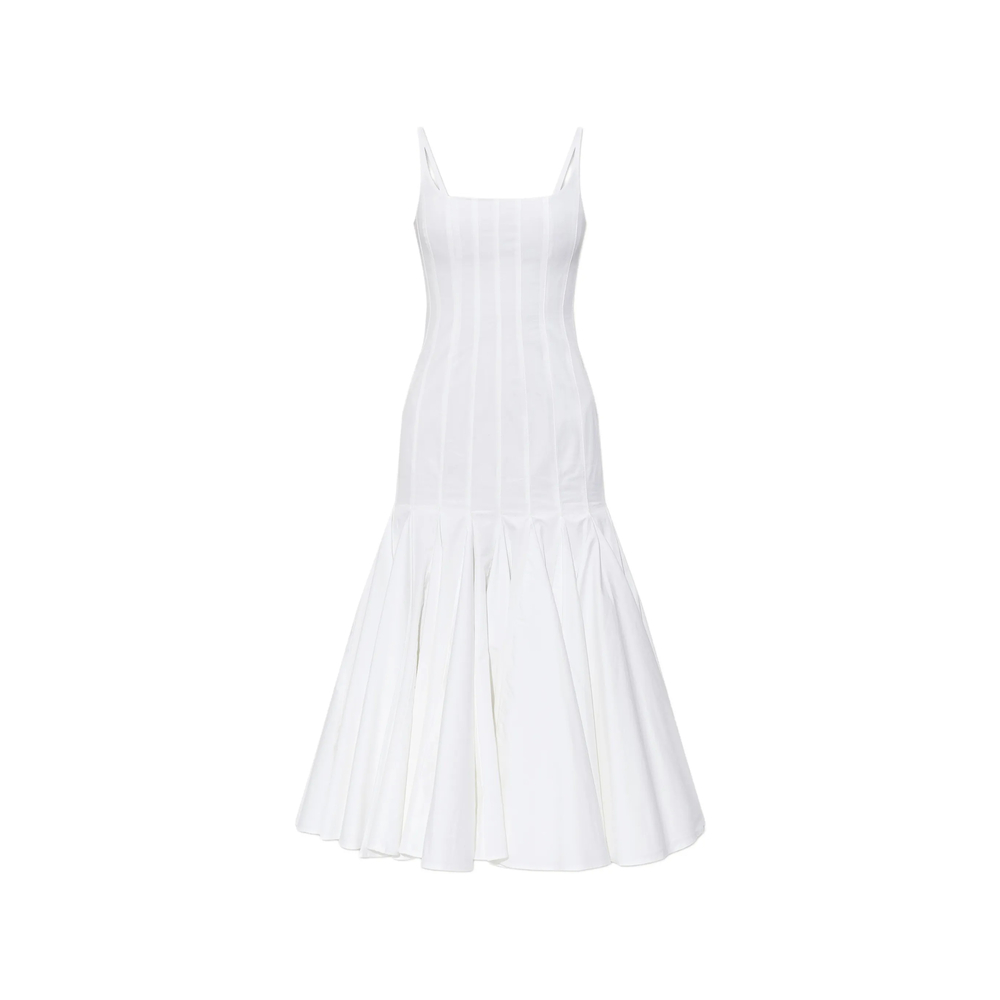 Pleated Midi Dress