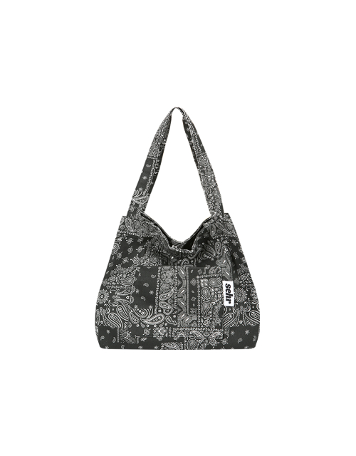 Light Paisley Twill Cotton Middle Bag