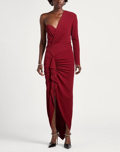 Woman Maxi dress Brick Size 8 Viscose, Elastane