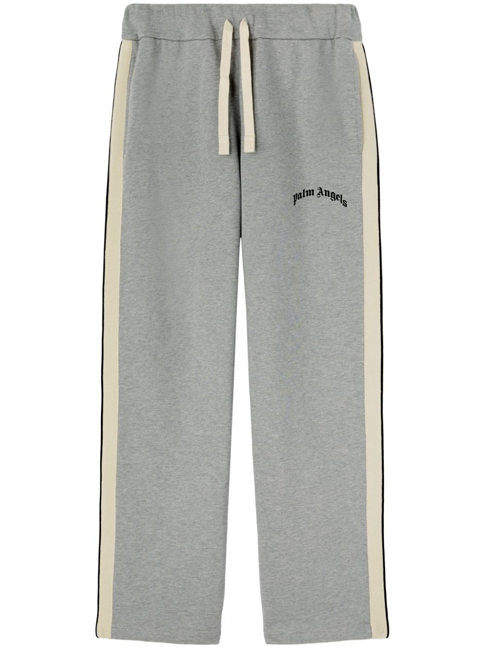 Curved logo print sweatpants - Grey