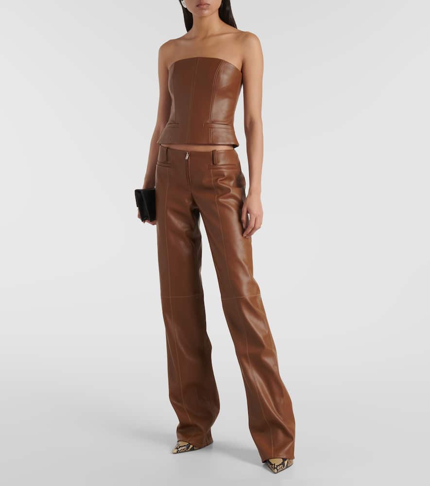 Cida low-rise straight pants
