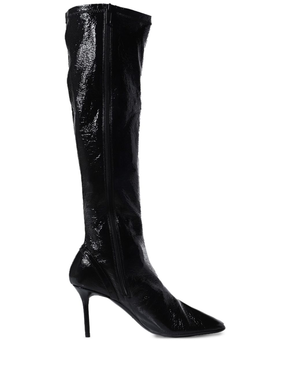 75mm Oblique boots - Black
