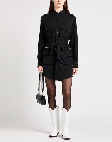 Woman Mini dress Black Size 0 Acetate, Silk