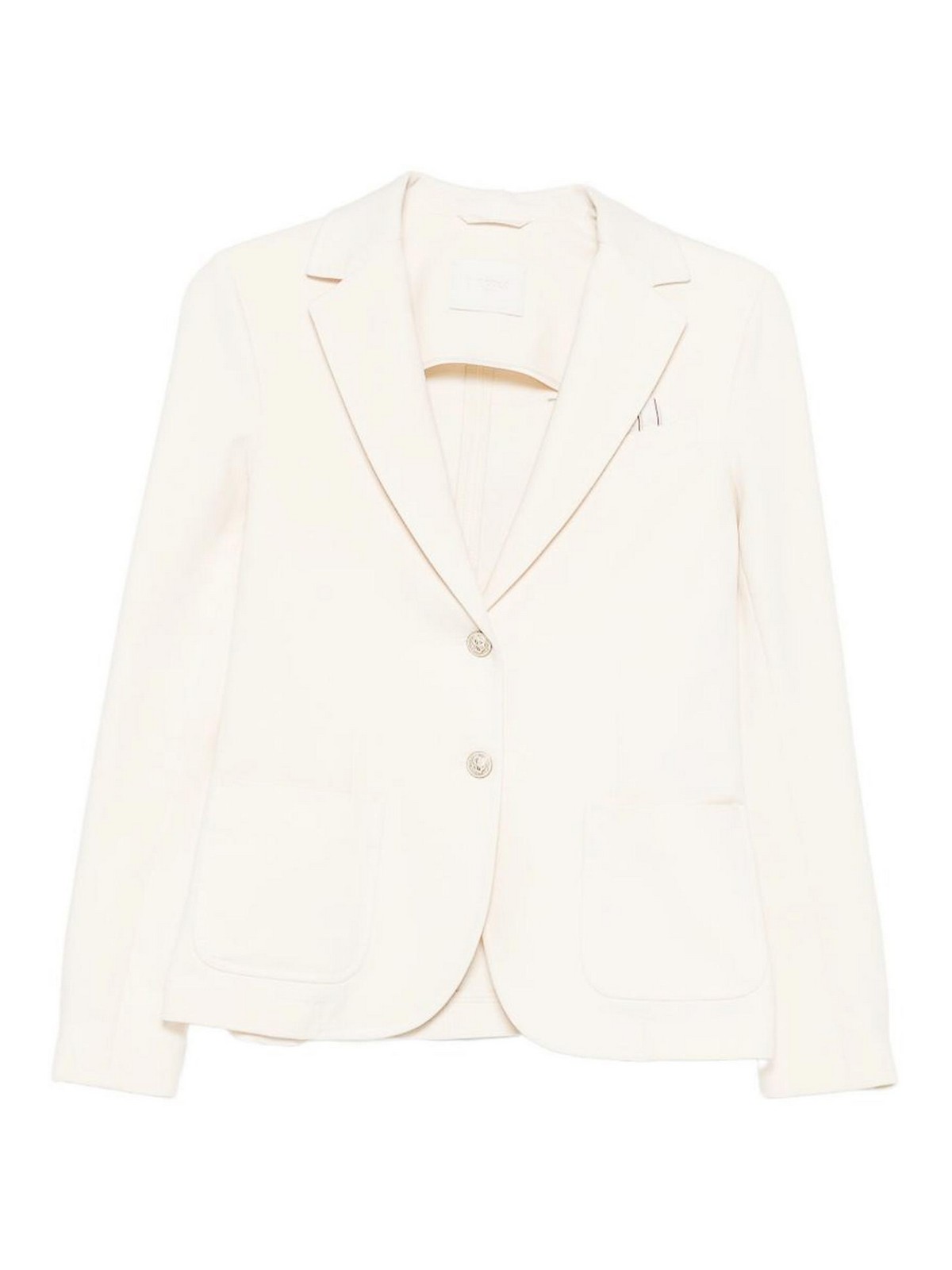 White Blazer With Pockets
