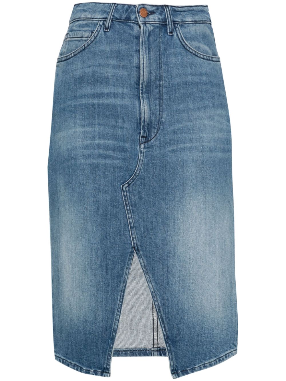 Elizabella denim midi skirt - Blue