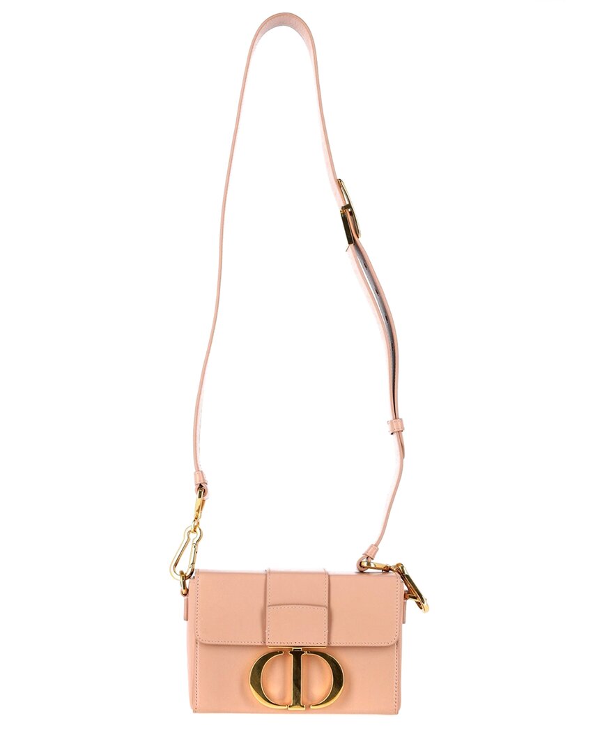 Pastel Pink Leather Micro 30 Montaigne Flap Bag (Authentic Pre-Loved)