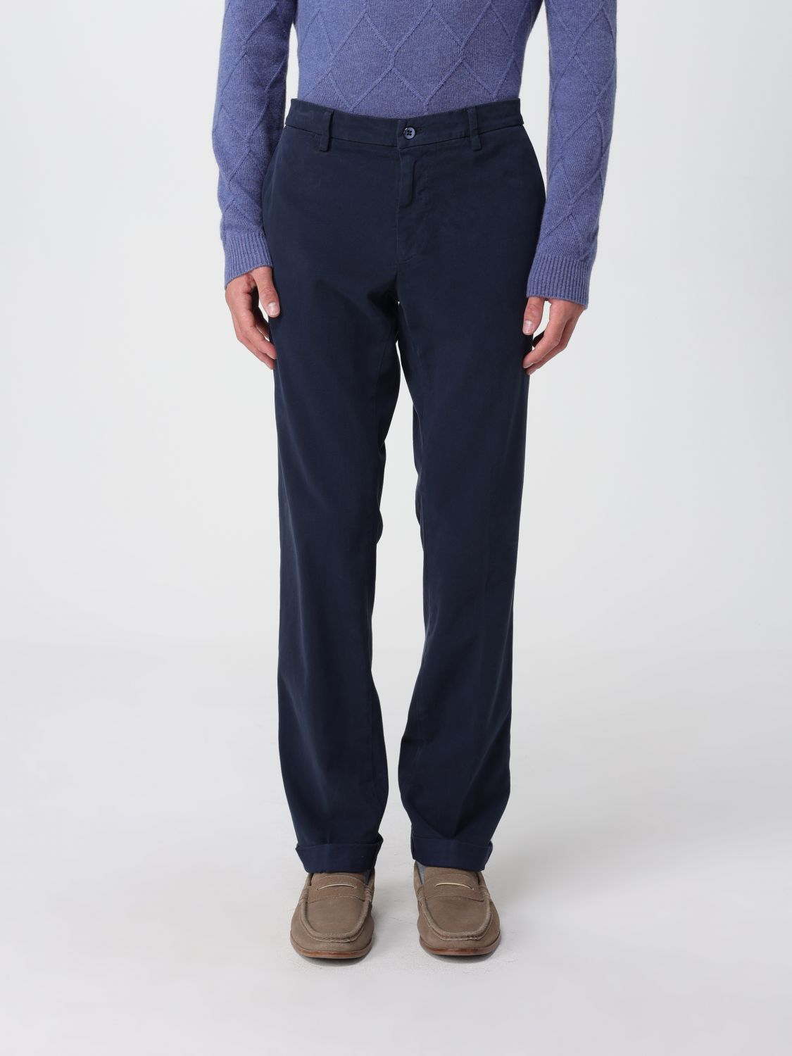 Pants Men color Blue