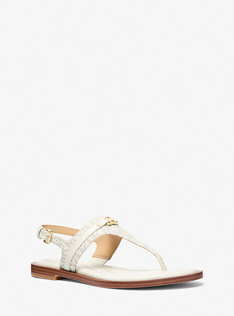 Mandy Signature Logo T-Strap Sandal