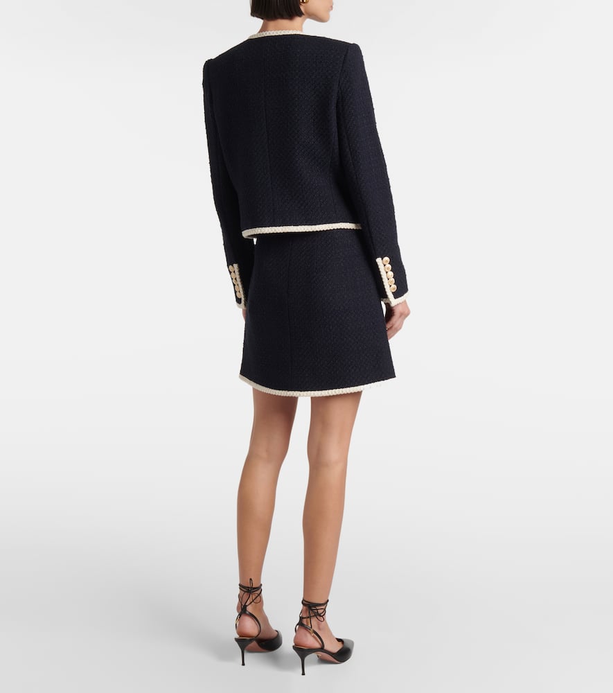 Mabel cropped tweed jacket