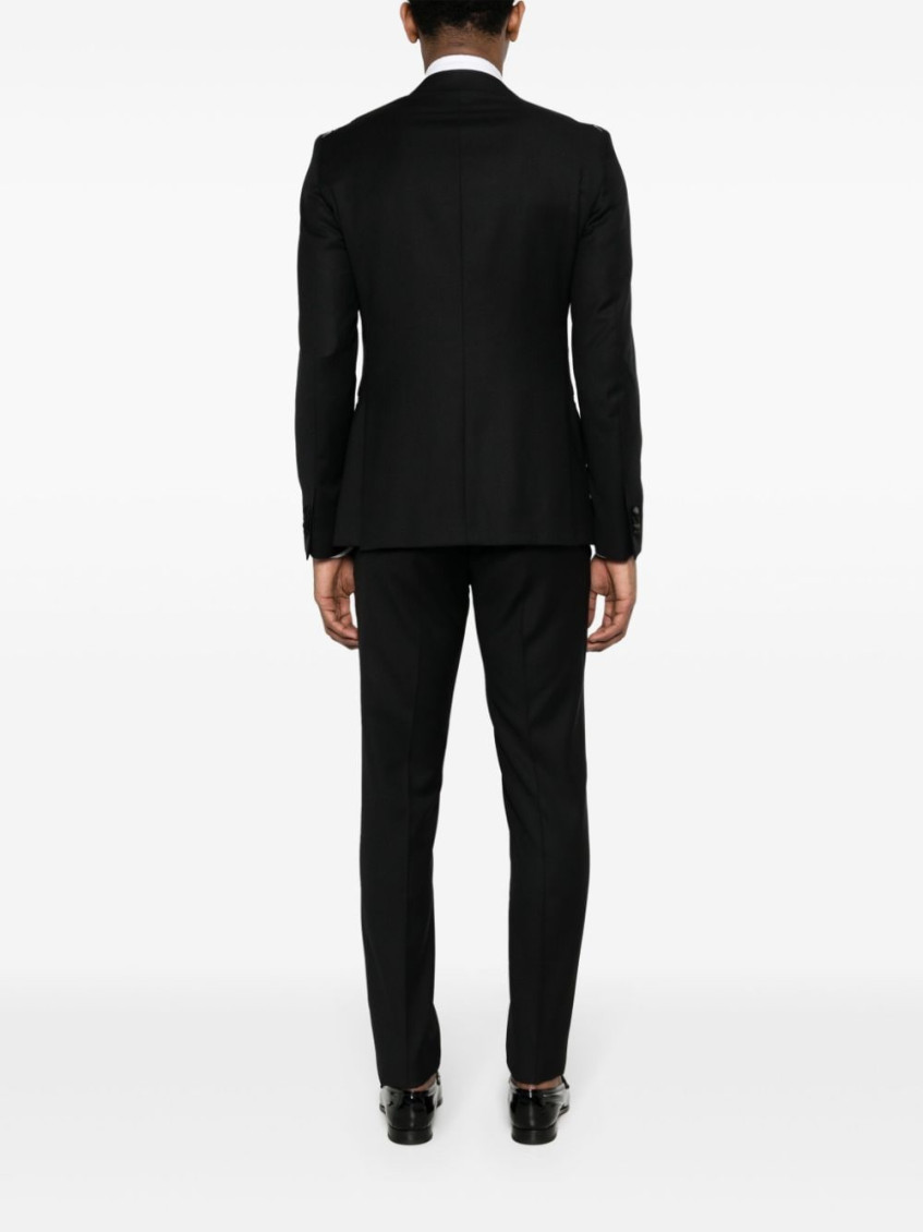 Black Dart Detail Suit