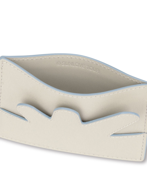 Daybreak Leather Card Wallet Ivory