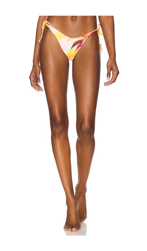 Maaji Paradiso Waves Splenium Bikini Bottom in Pink. -  M also in