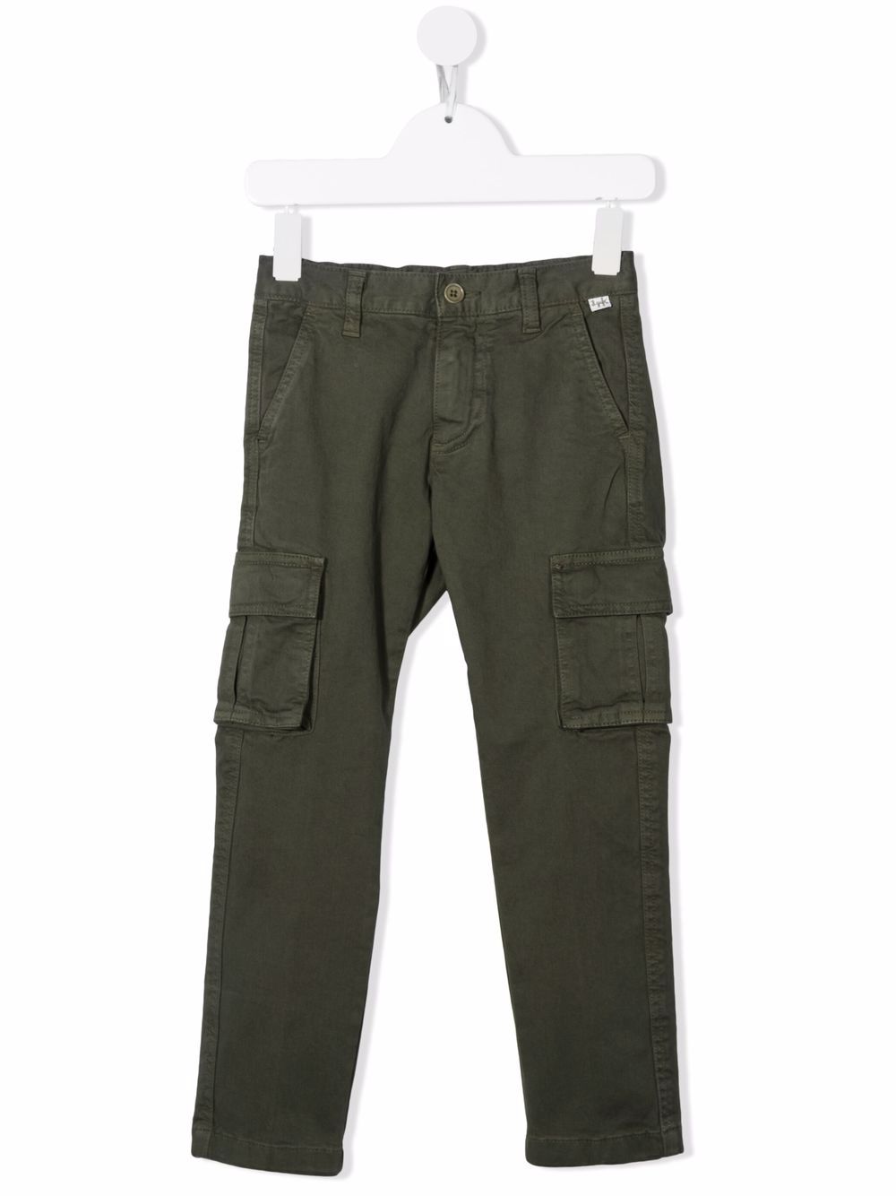 Slim-cut cargo trousers - Green
