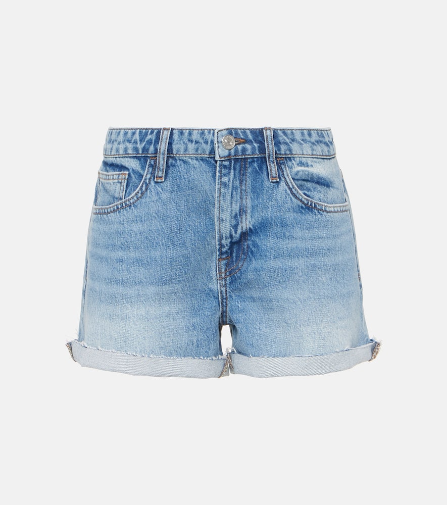Le Grand Garçon high-rise denim shorts