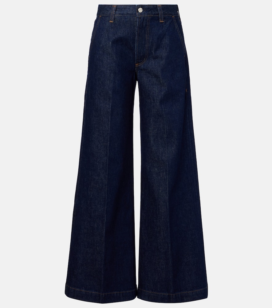 X Argent Beverly mid-rise wide-leg jeans