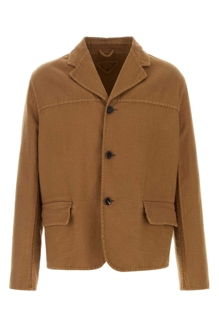 Biscuit Cotton Blazer