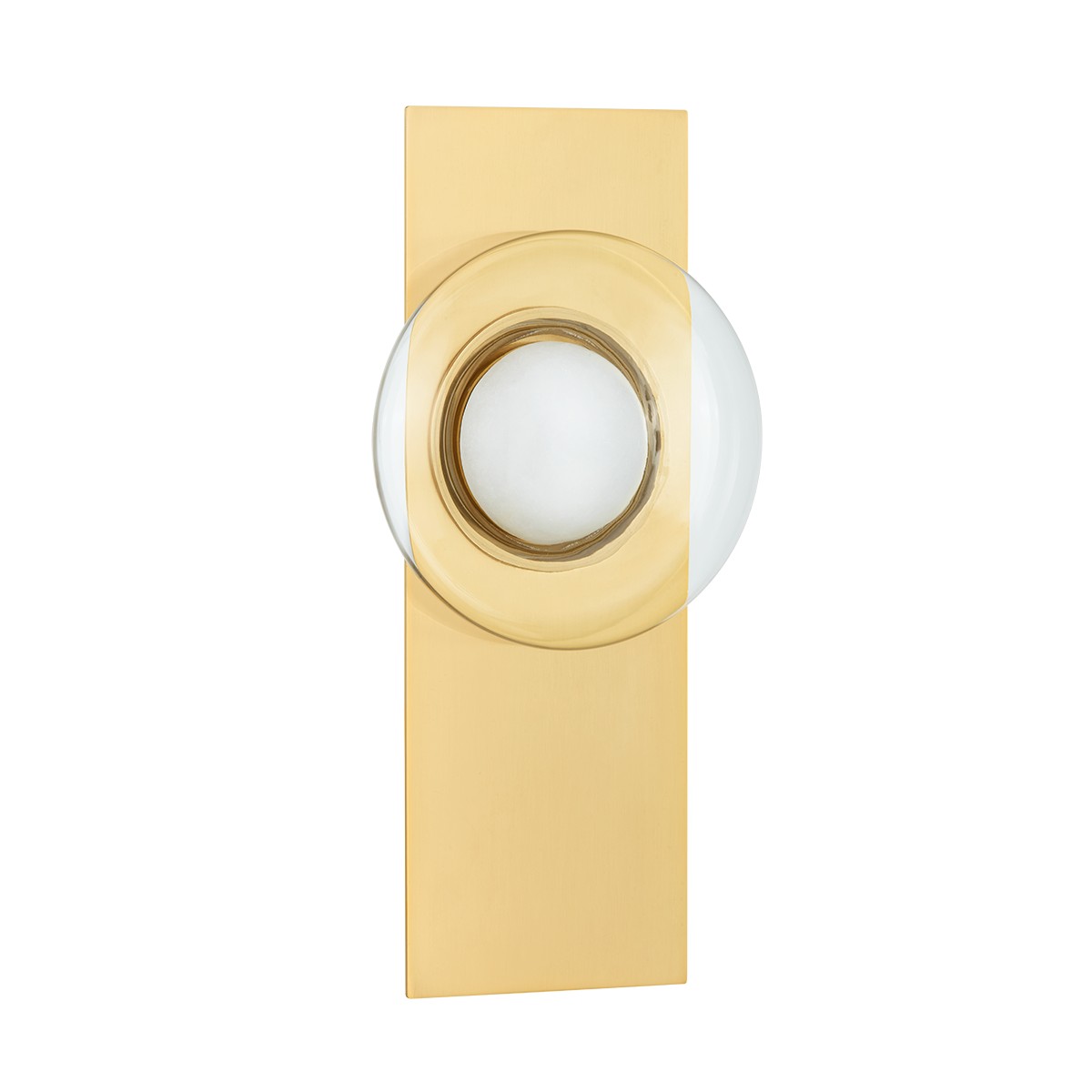 Aged Brass LED Wall Sconce from the Pound Ridge Collection