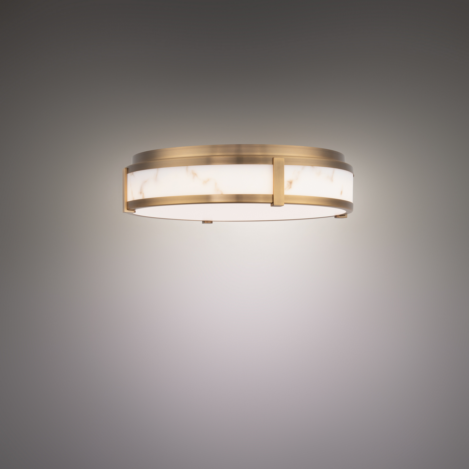 Aged Brass LED Flush Mount from the Constantine Collection