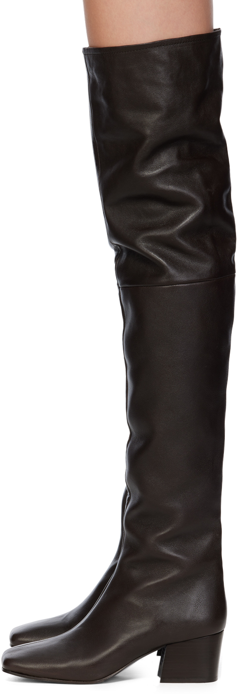 LEMAIRE Brown Leather Boots