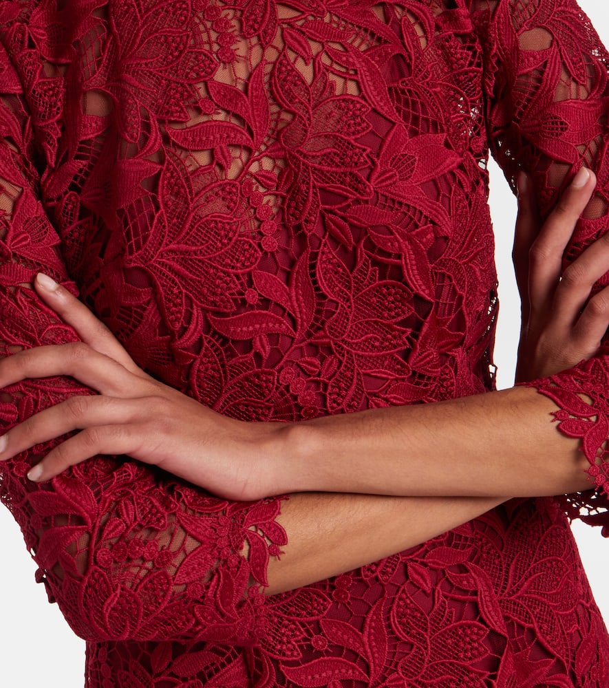 Lace midi dress
