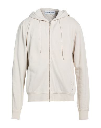 Man Sweatshirt Beige Size L Cotton