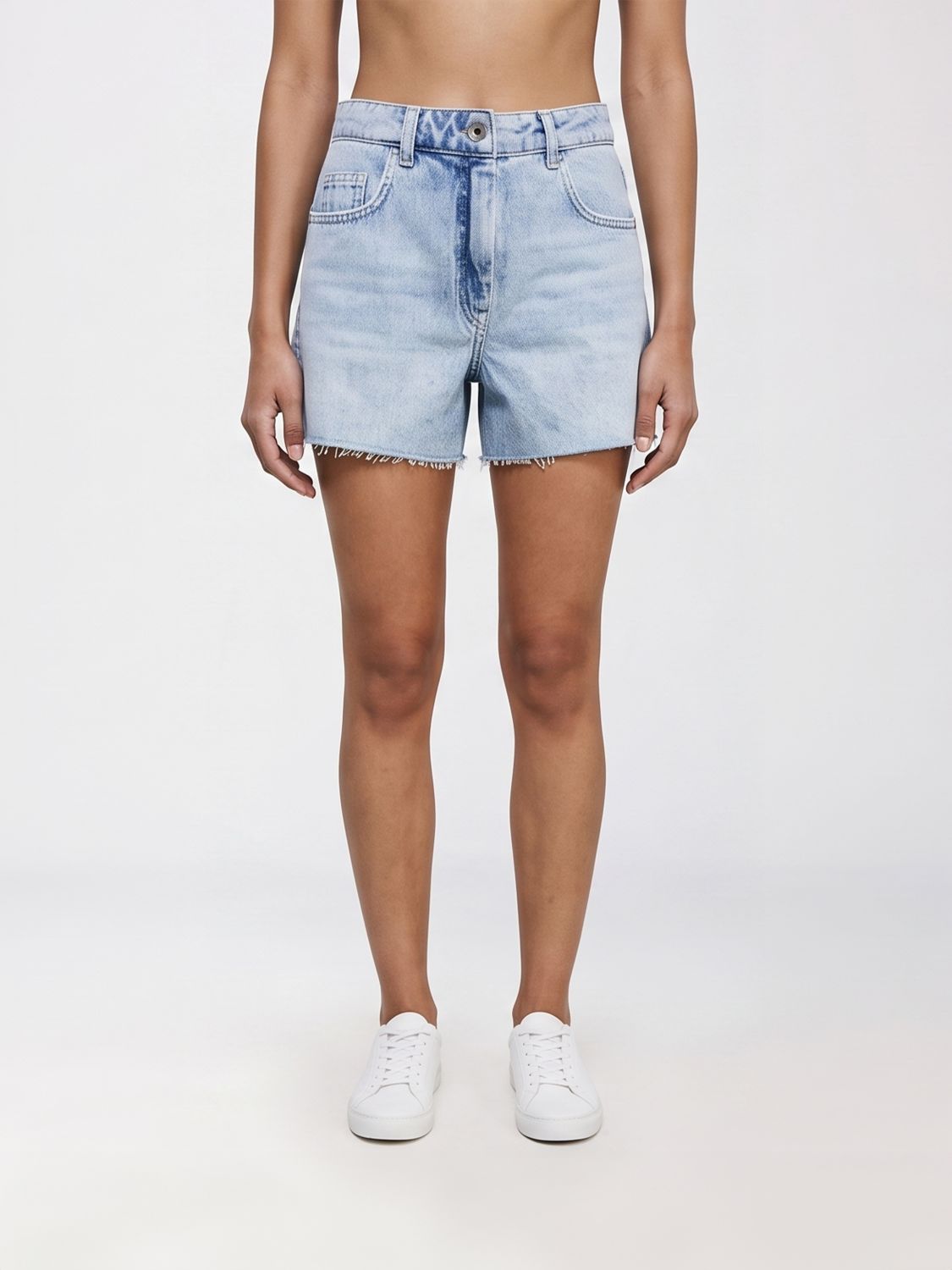 Shorts Woman color Denim