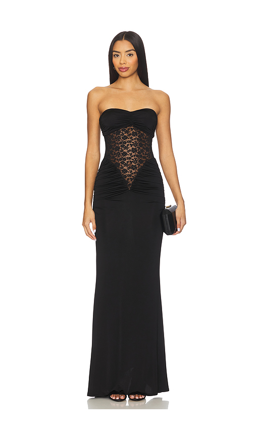 Lovers and Friends Cassidy Gown in Black. M. Also in
