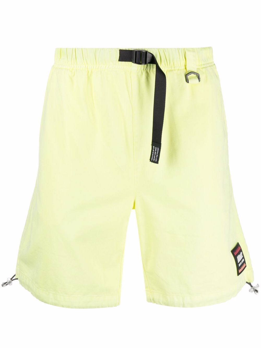 Logo-patch shorts - Yellow