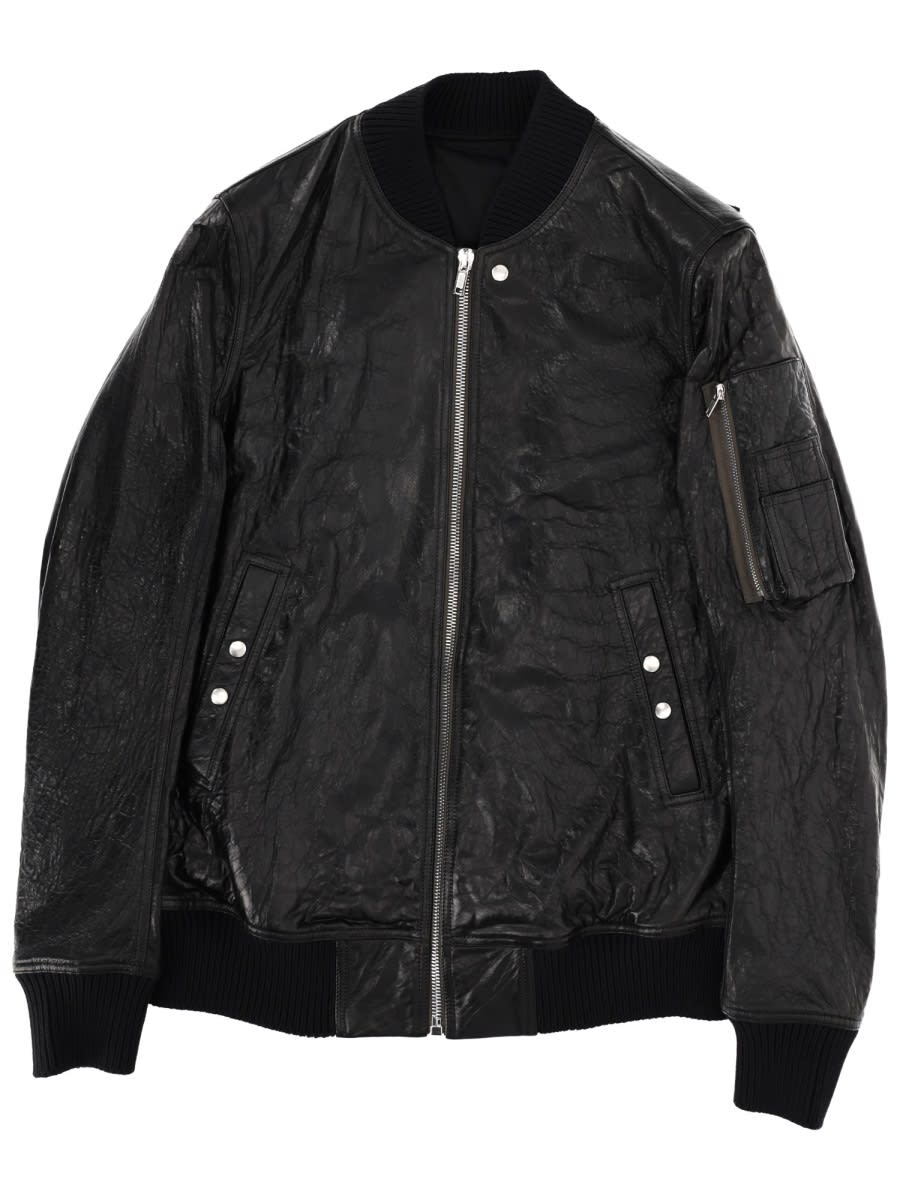 Classic Flight Leather Bomber Jacket