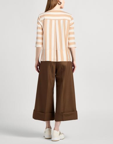 Liviana Conti Woman Top Beige Size 4 Cotton, Polyamide, Elastane