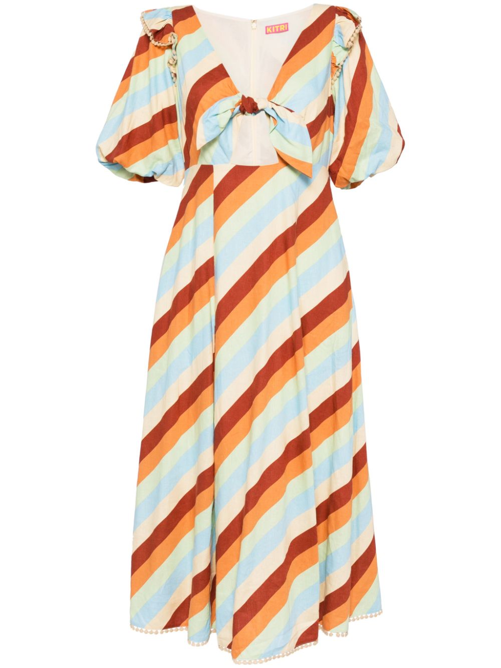 Pia midi dress - Neutrals
