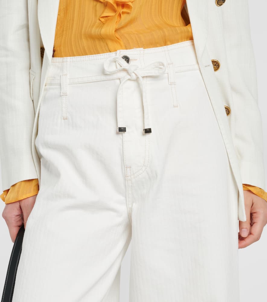 High-rise wide-leg jeans