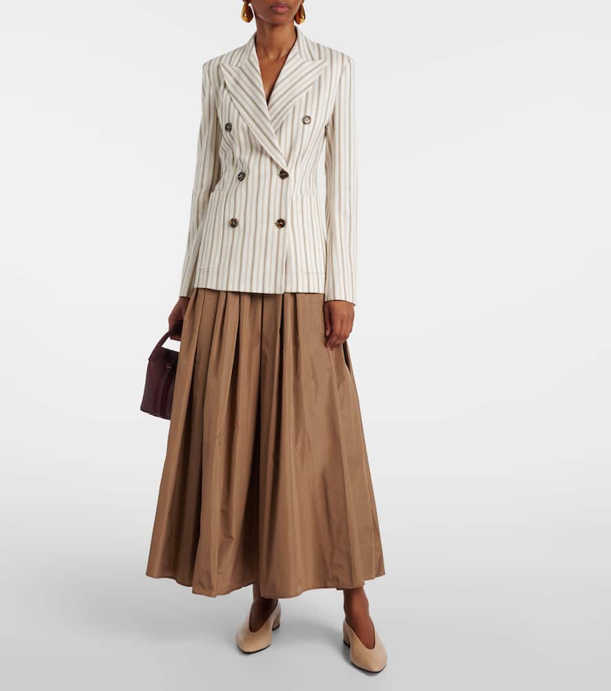 Pensile cotton and linen blazer