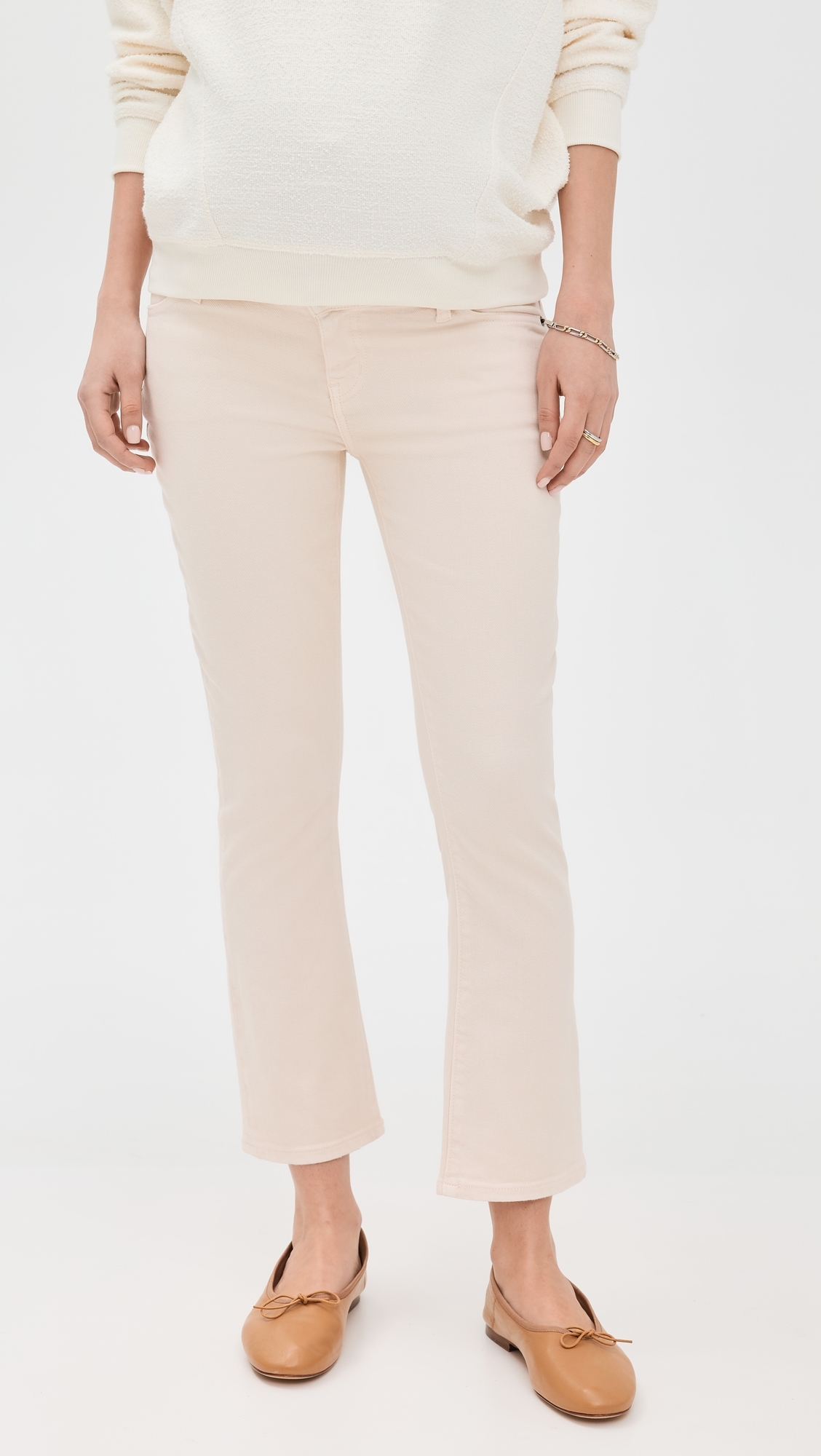 HATCH The Maternity Crop Jeans Vanilla