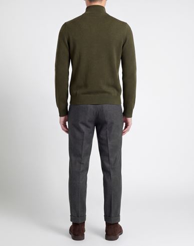 Man Turtleneck Military green Size 36 Virgin Wool, Cashmere, Viscose