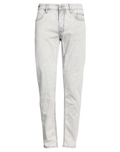 Man Jeans Light grey Size 33 Cotton, Elastane