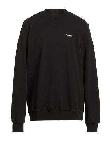 Man Sweatshirt Black Size XL Cotton