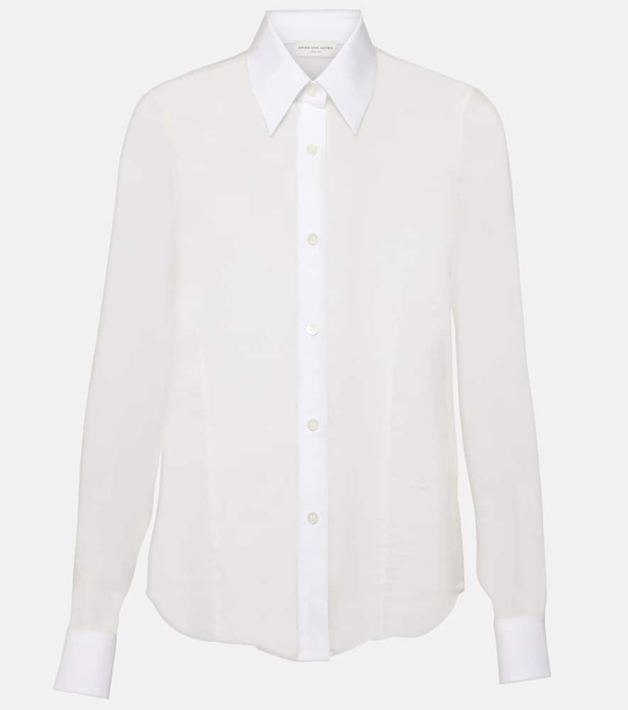 Silk and cotton shirt