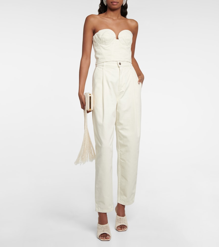 High-rise straight jeans
