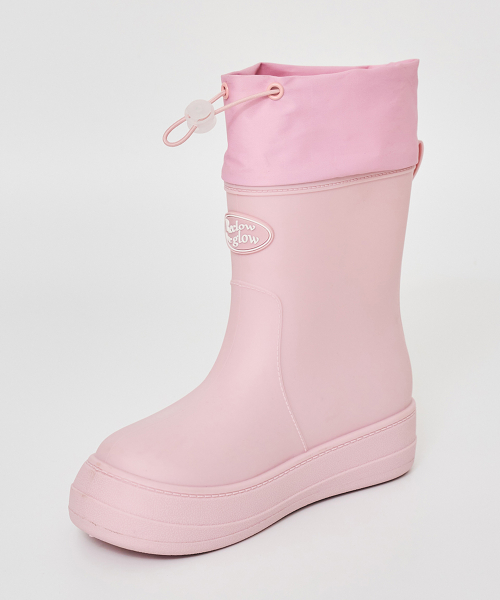 RC RE-RAIN SHIRRING BOOTS PINK