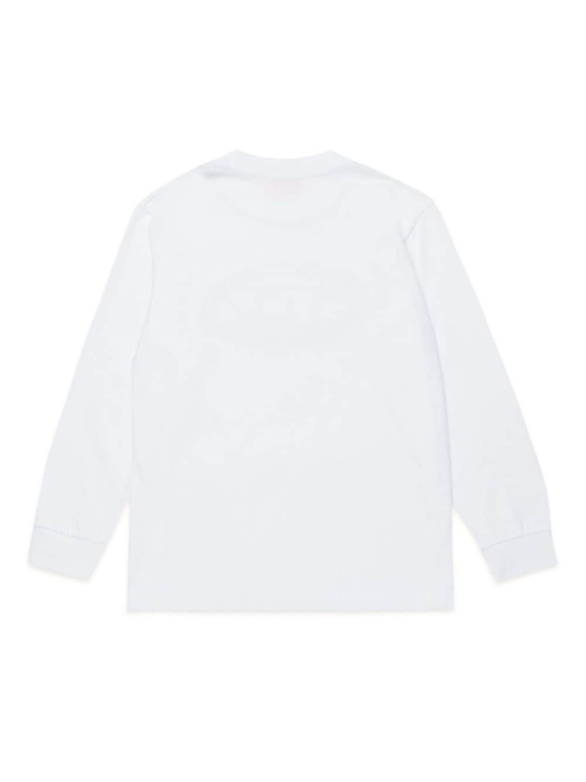 Boys White Logo Sweatshirts