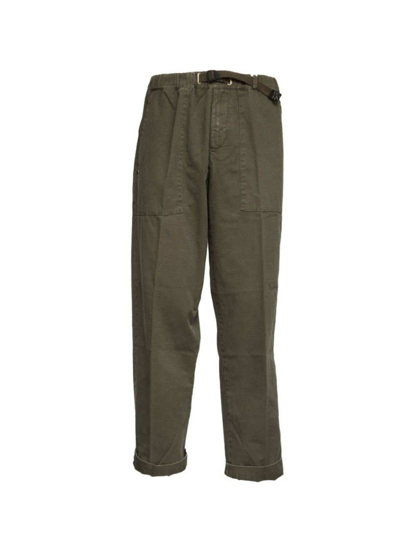 Olive Green Cotton Cargo Trouser