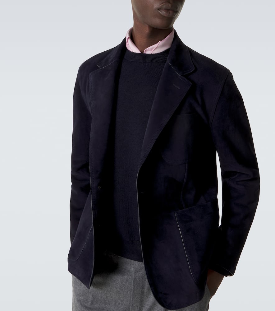 Suede blazer