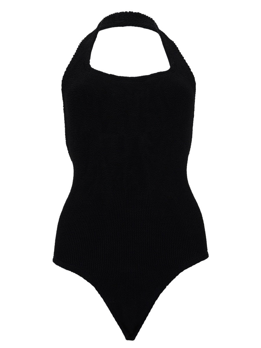 Sandy Swim Textured Halter Swimsuit