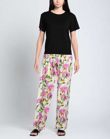Le Volière Woman Pants White Size S Cotton