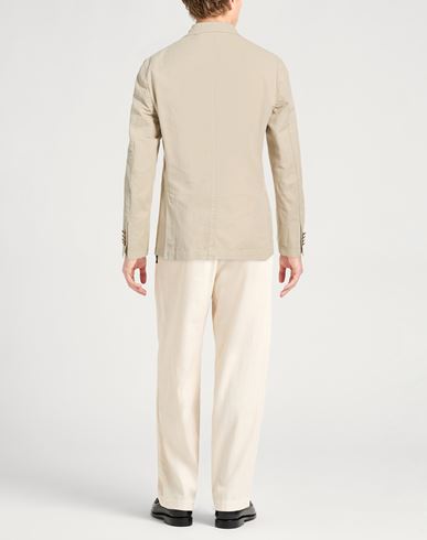 Man Blazer Beige Size 36 Cotton, Linen