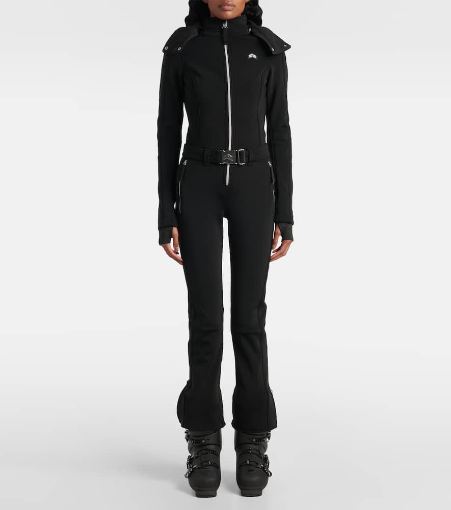 Belted ski suit